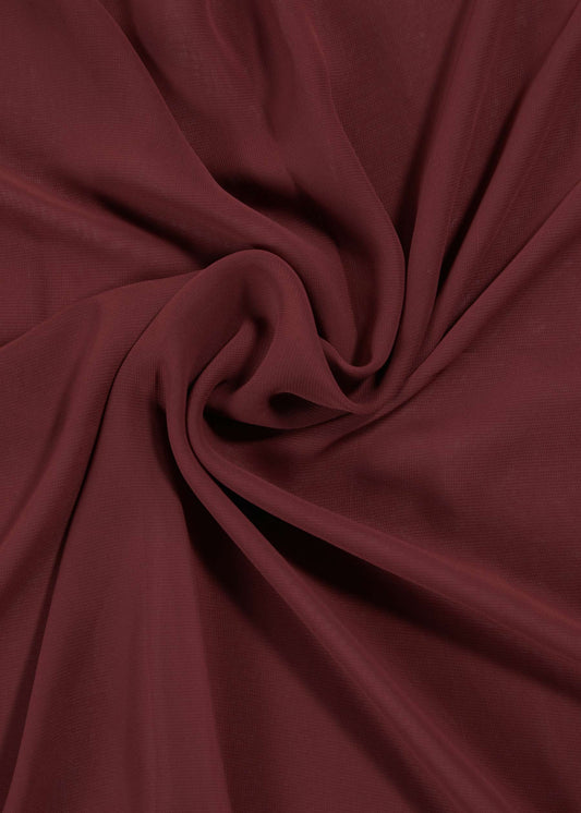 Burgundy Chiffon Hijab