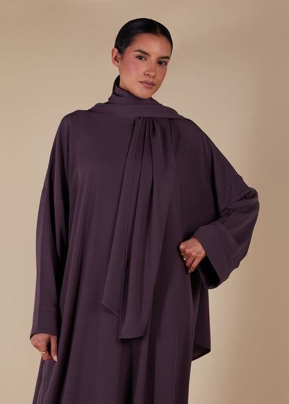Prayer Abaya Mauve - Final Sale