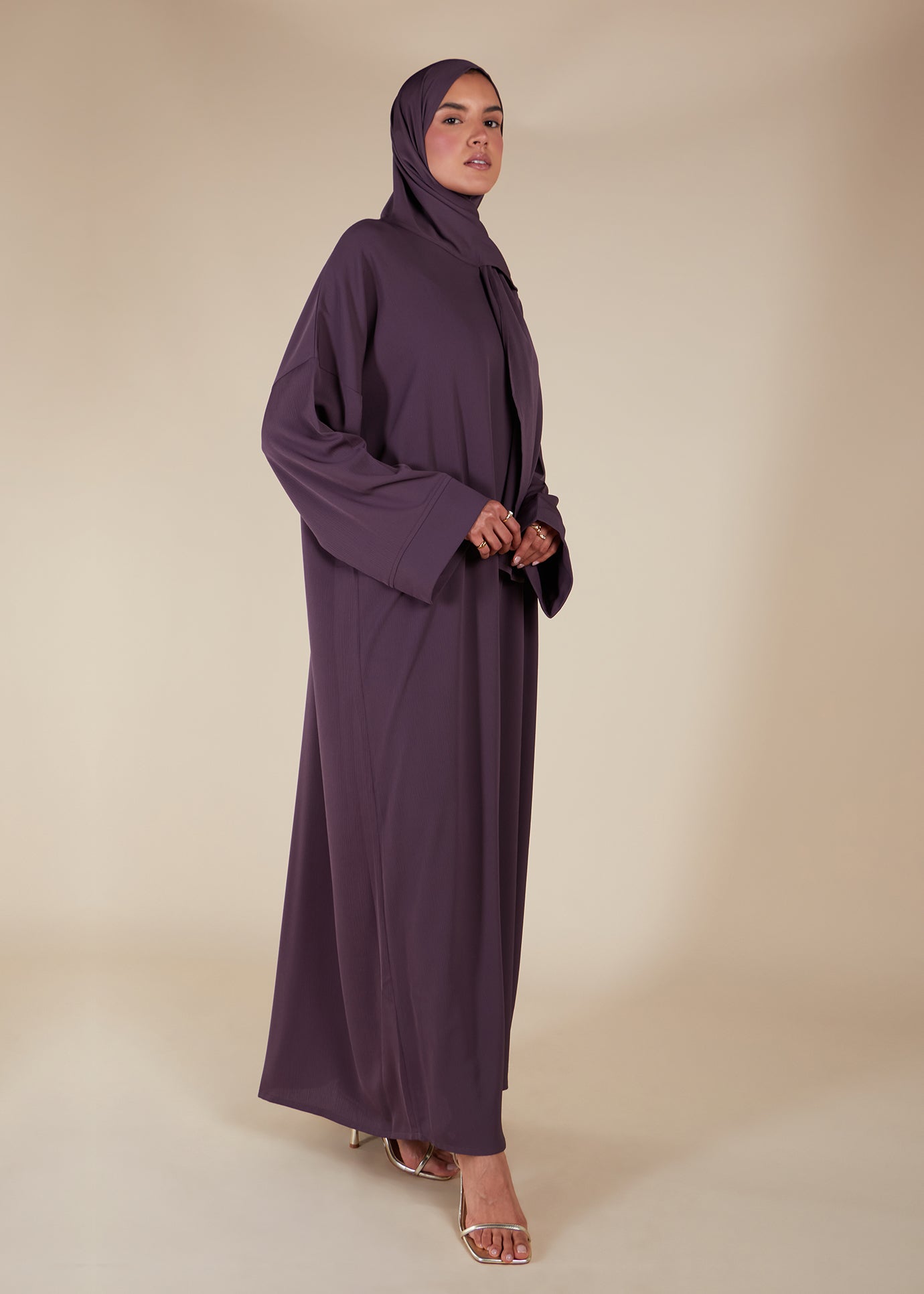 Prayer Abaya Mauve - Final Sale