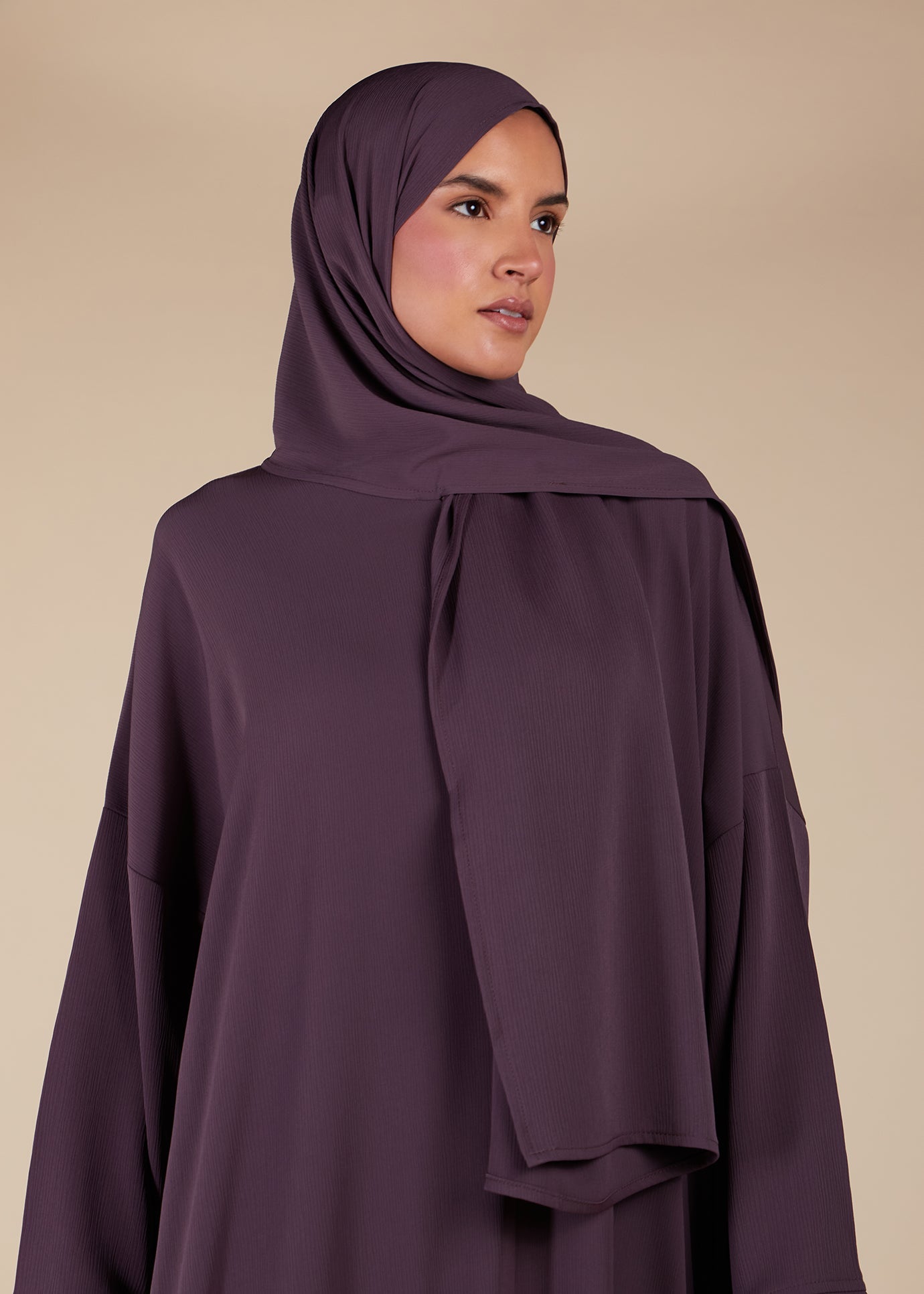 Prayer Abaya Mauve - Final Sale