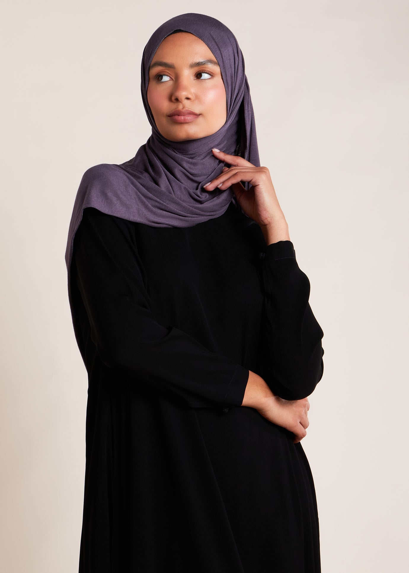 Collared V Neck Abaya - Final Sale