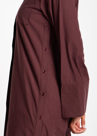 Cotton Cord Shirt Dress - Final Sale