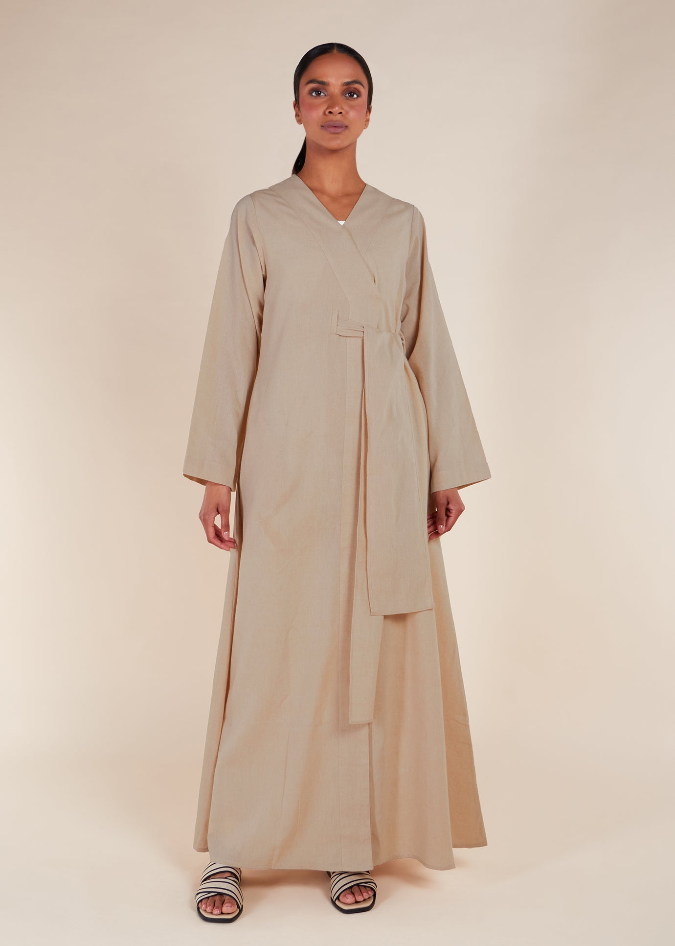 Cotton Wrap Abaya
