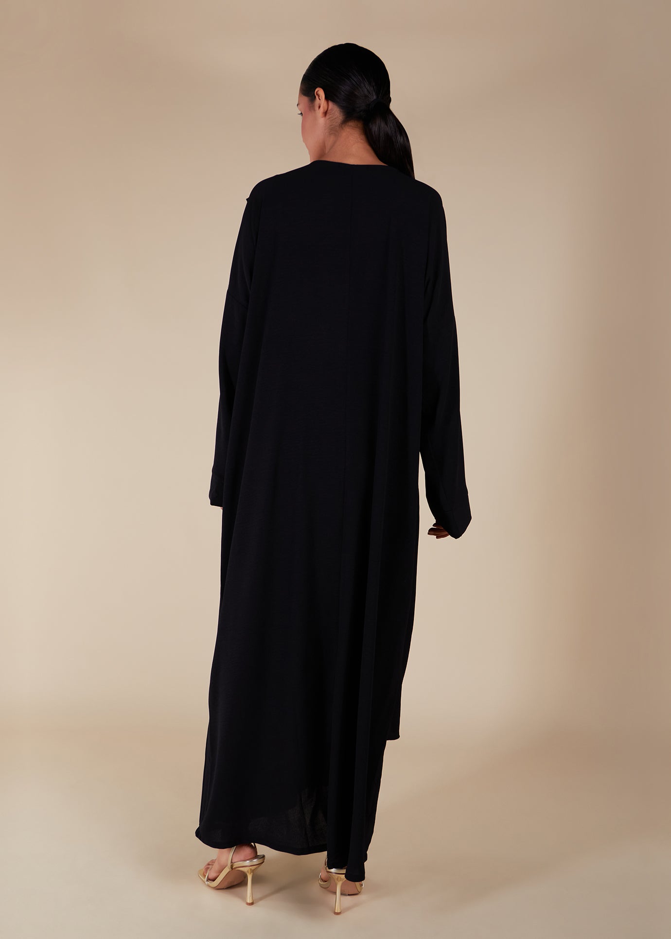 Crossover Abaya Black - Final Sale