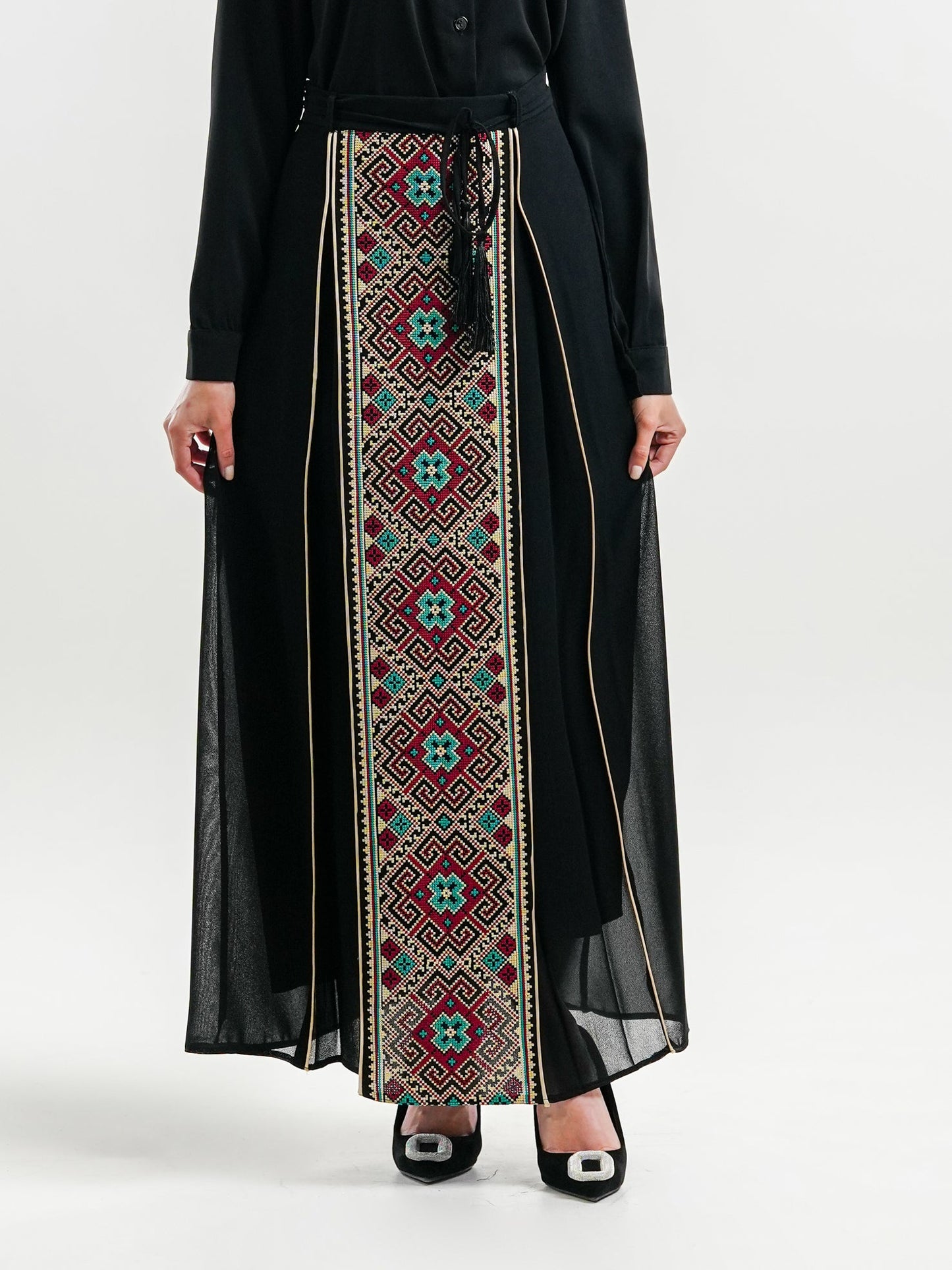 Embroidered Chiffon Style Women’s Skirt