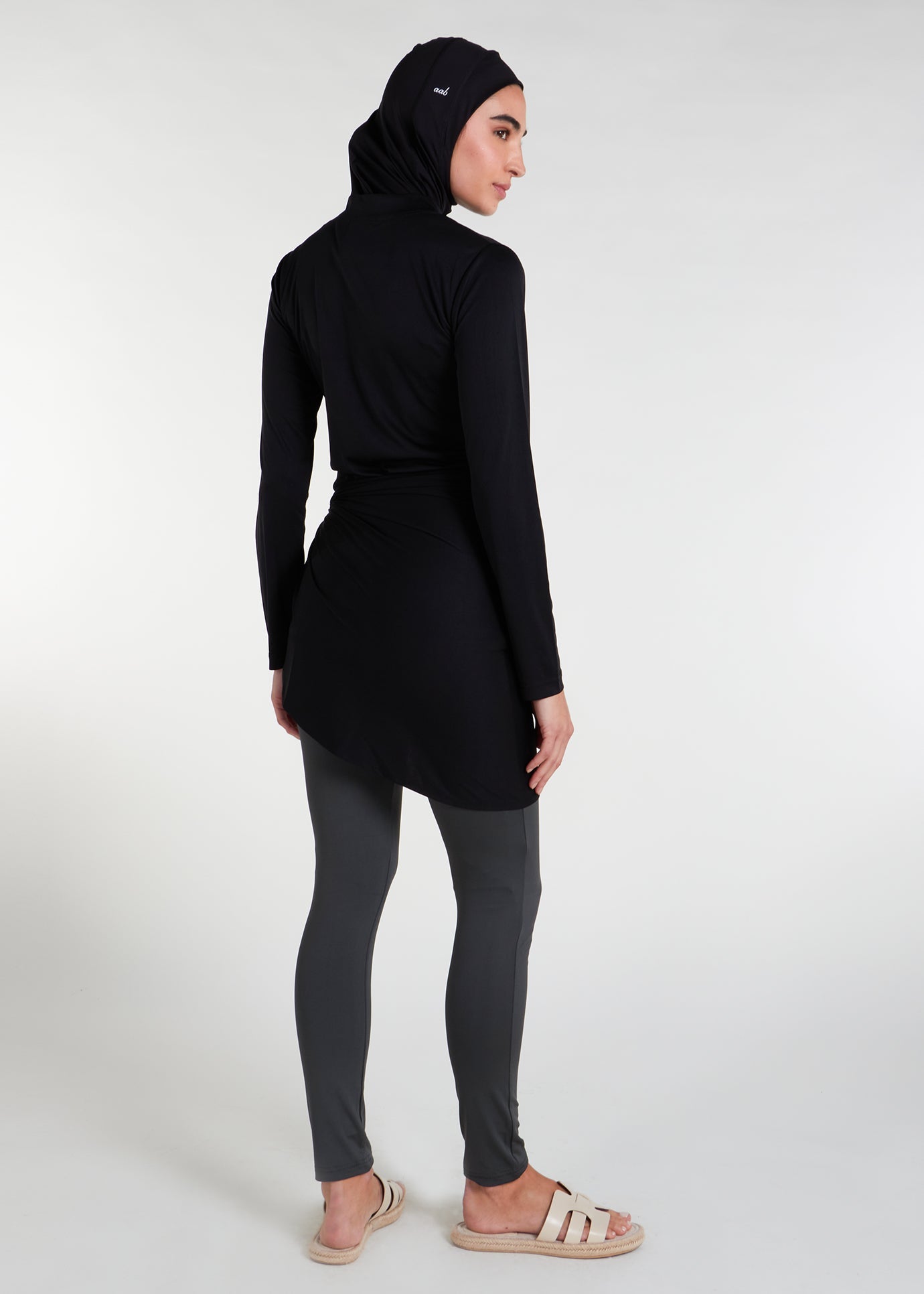 Detach Wrap Swim Top Black - Final Sale