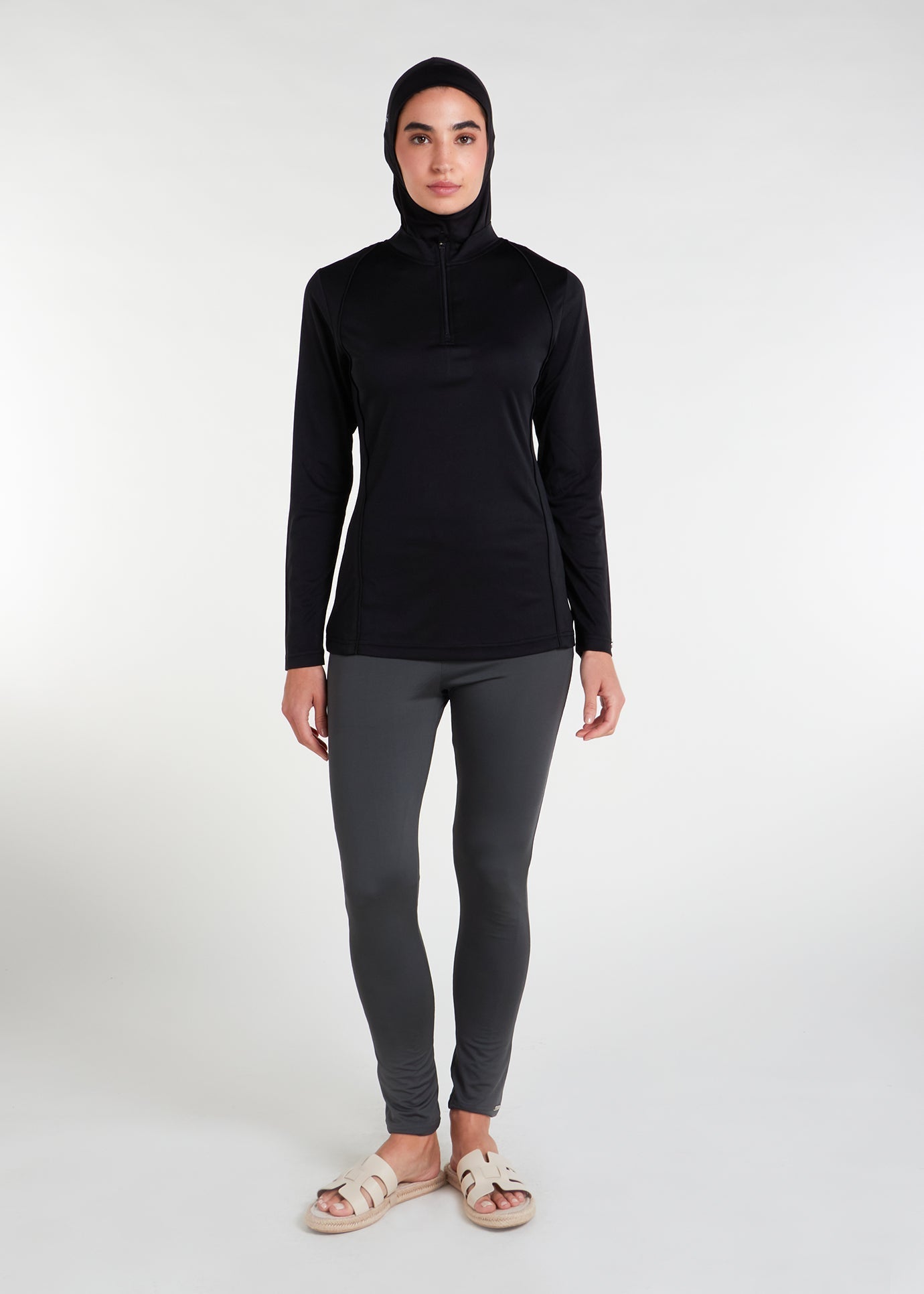 Detach Wrap Swim Top Black - Final Sale