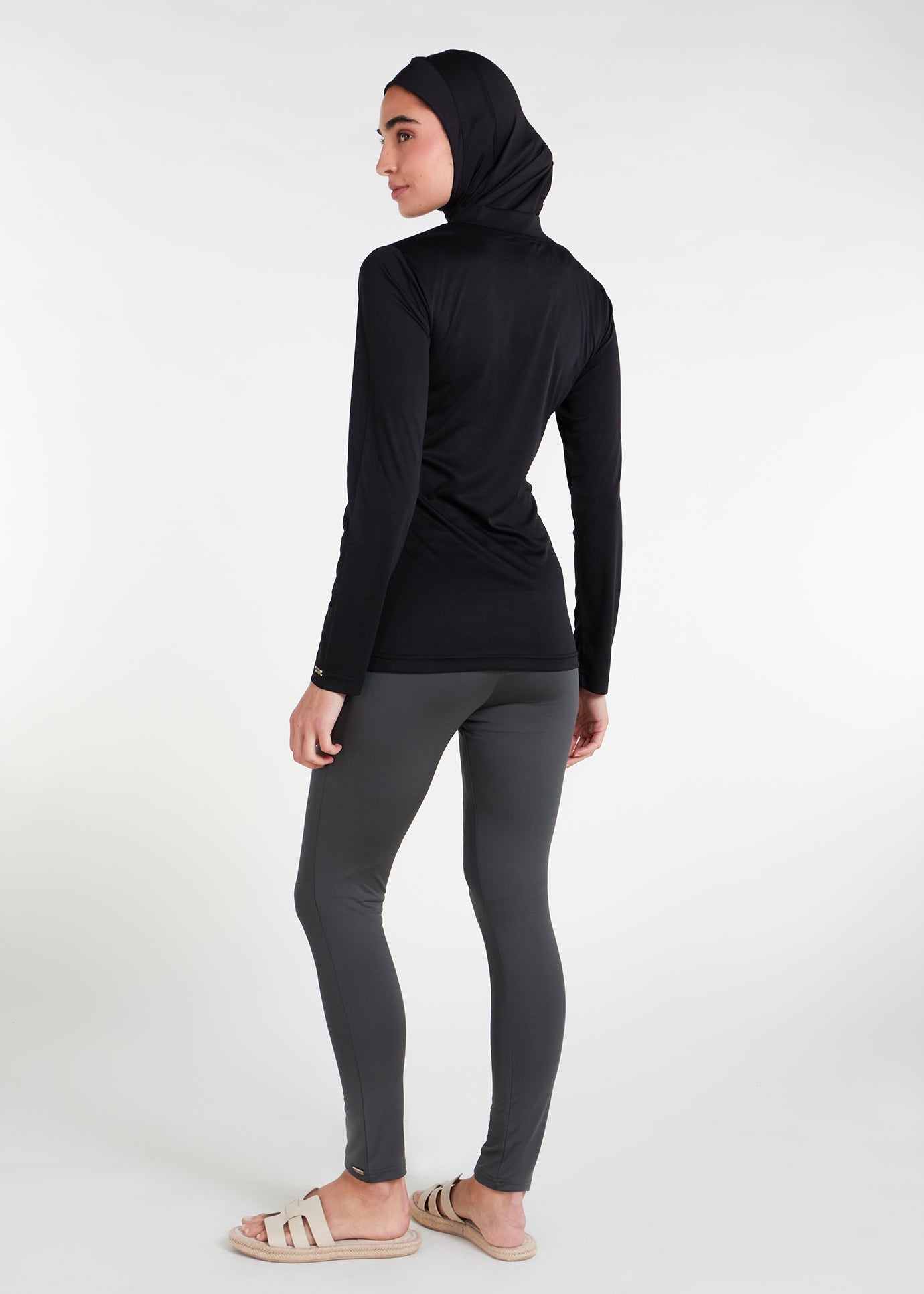 Detach Wrap Swim Top Black - Final Sale