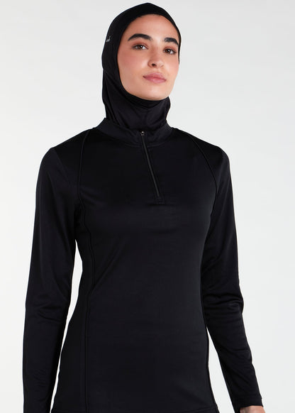 Detach Wrap Swim Top Black - Final Sale