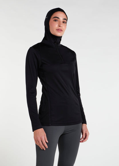 Detach Wrap Swim Top Black - Final Sale
