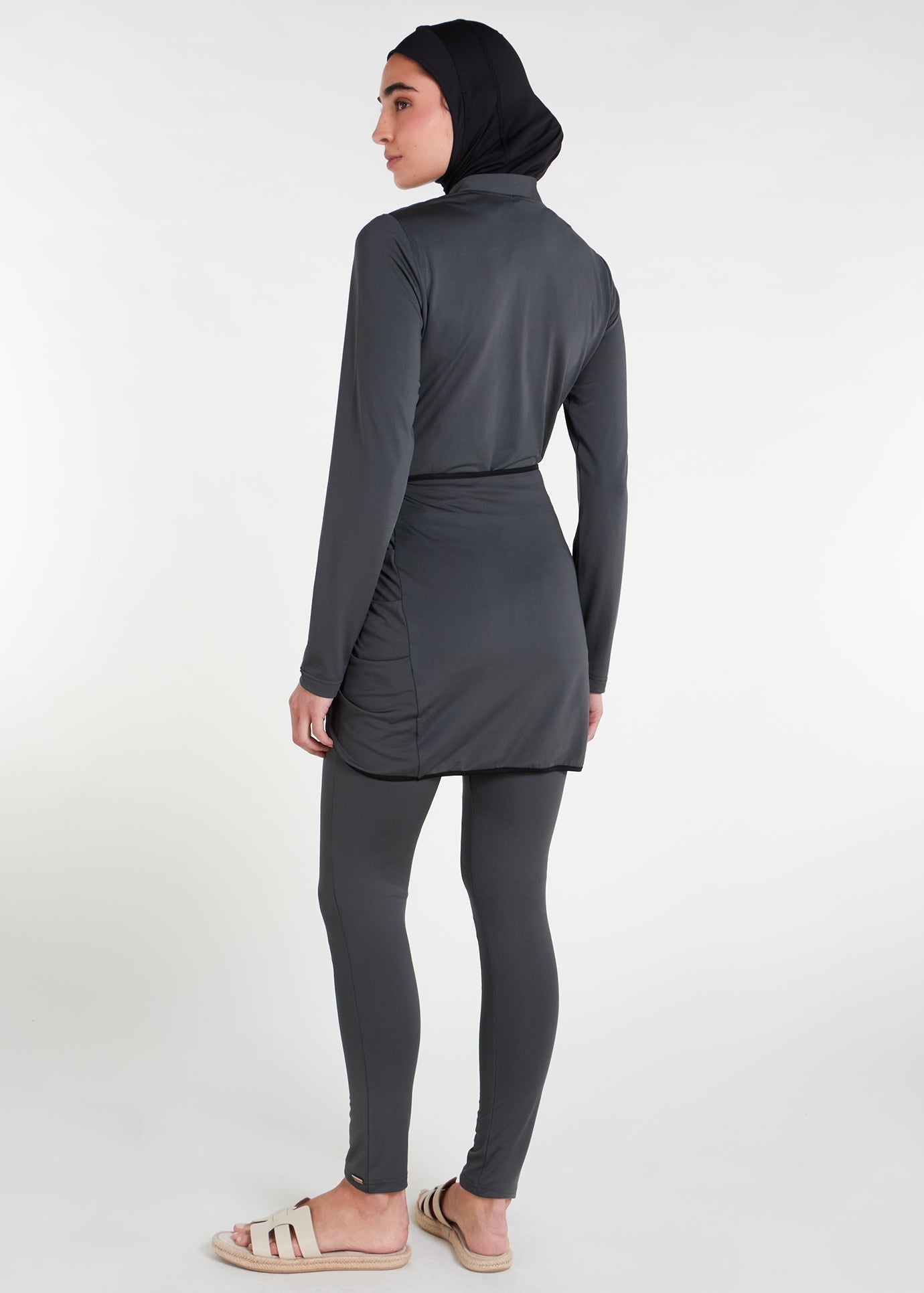 Detach Wrap Swim Top Olive