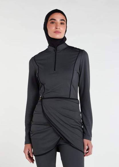 Detach Wrap Swim Top Olive