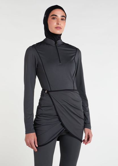 Detach Wrap Swim Top Olive