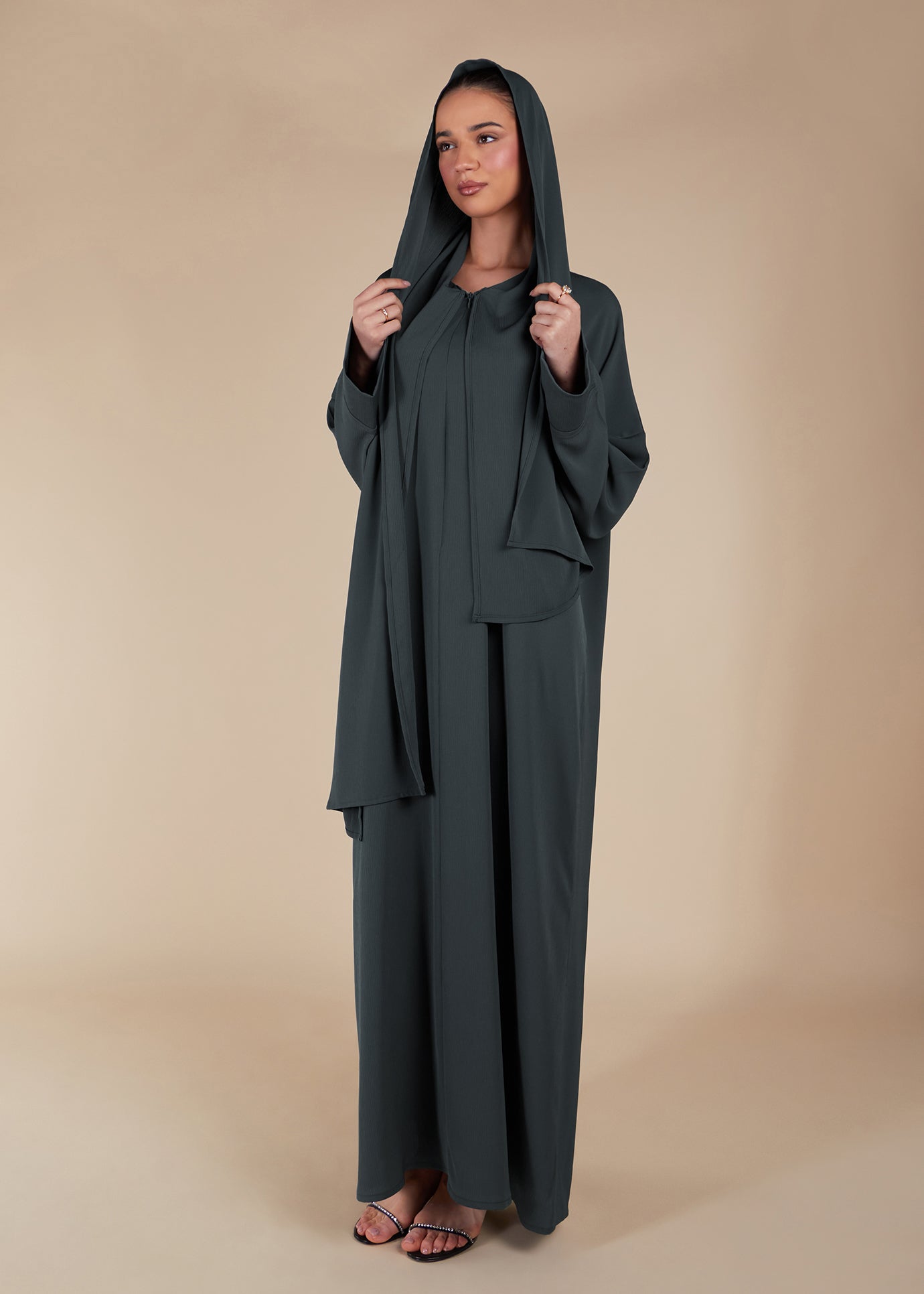 Prayer Abaya Grey - Final Sale