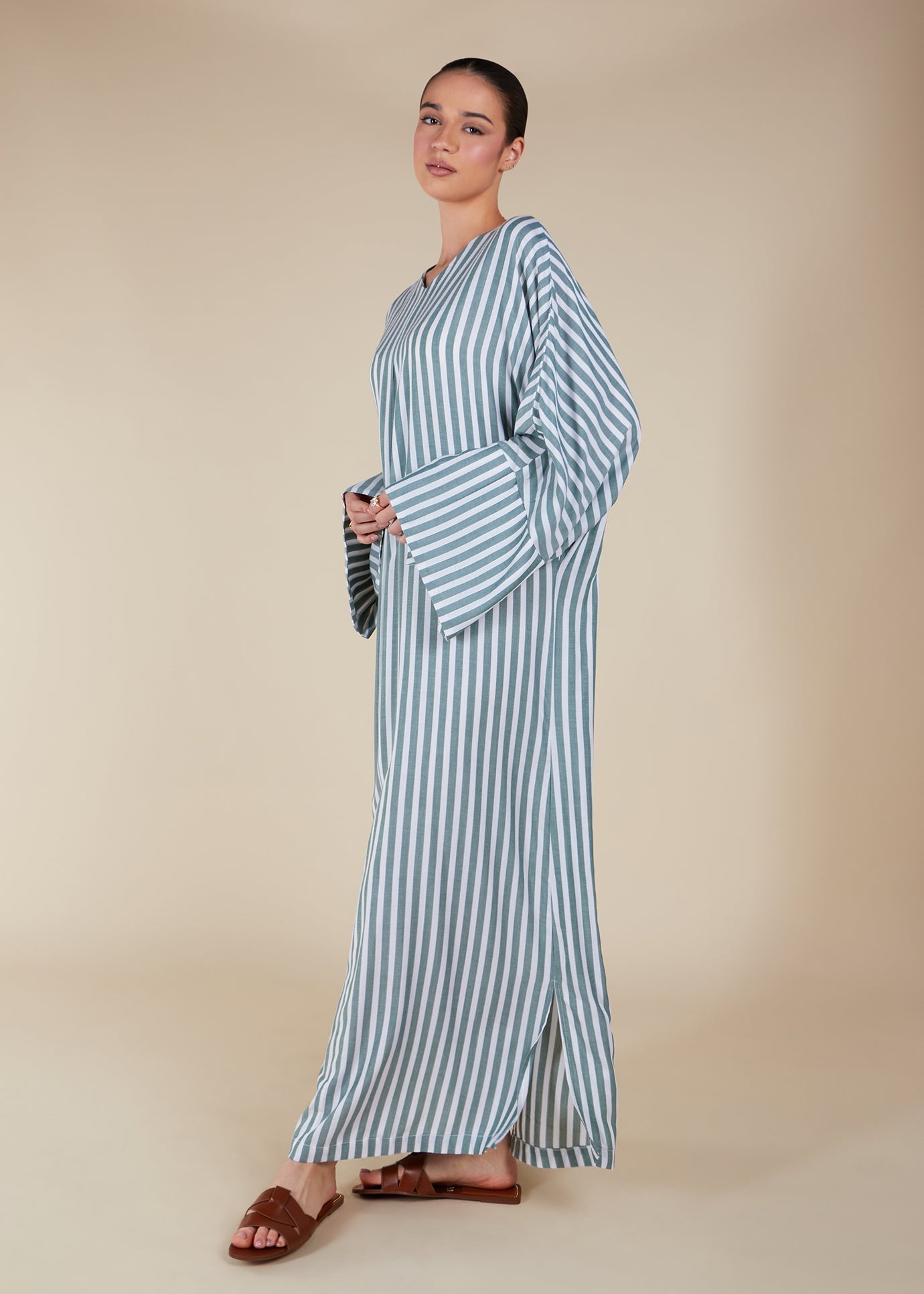 Bold Sage Kaftan - Final Sale