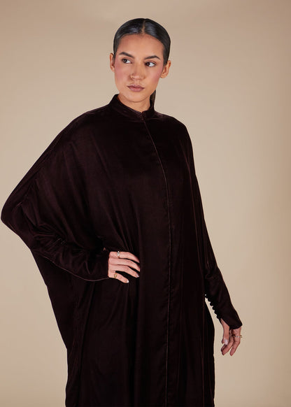Haiza Abaya Dark Brown - Final Sale
