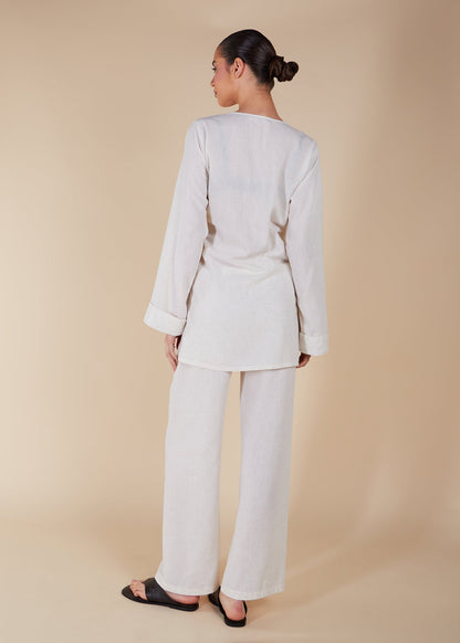 Side Wrap Co-Ord Nude - Final Sale
