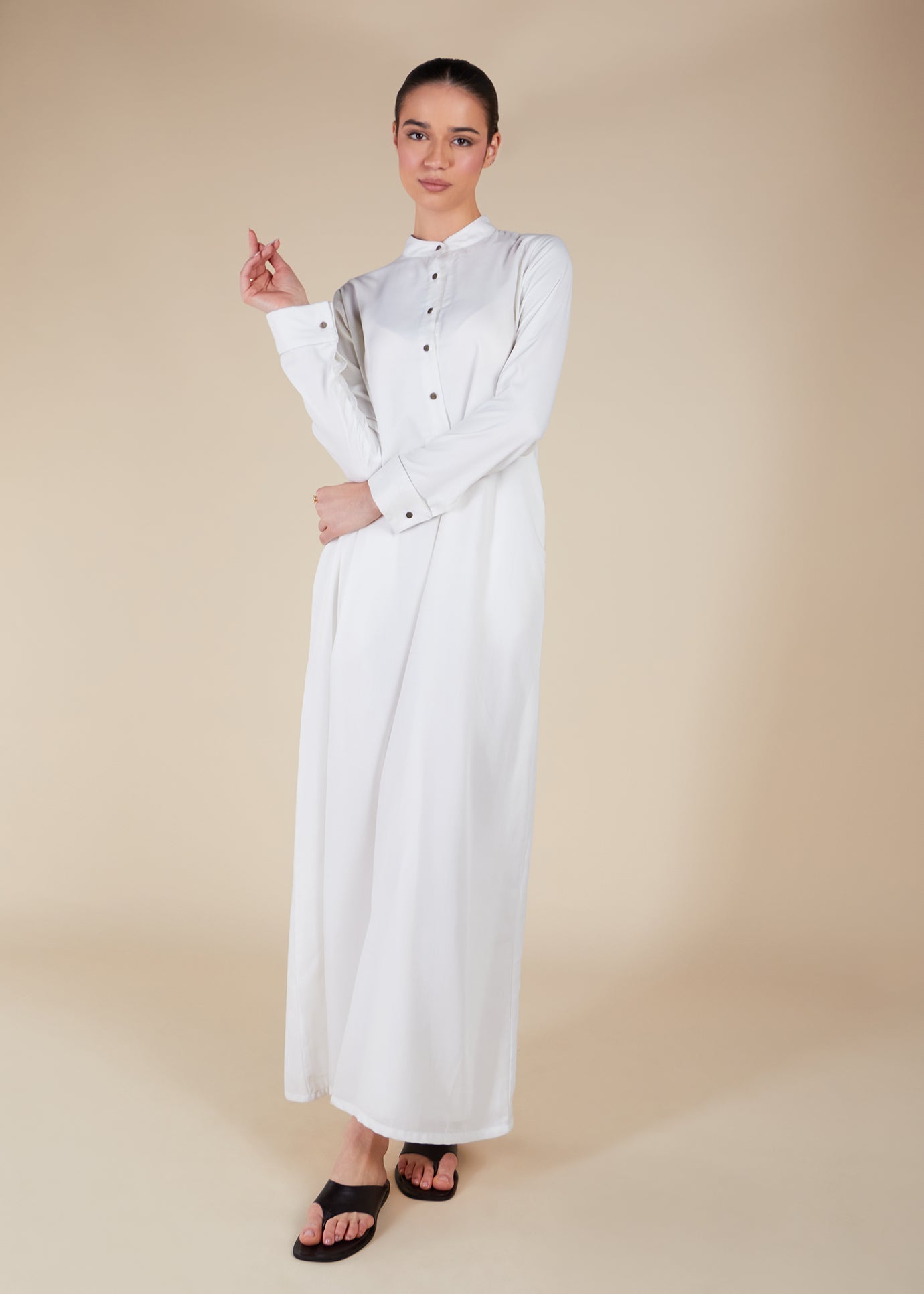 Elementary Abaya White - Final Sale