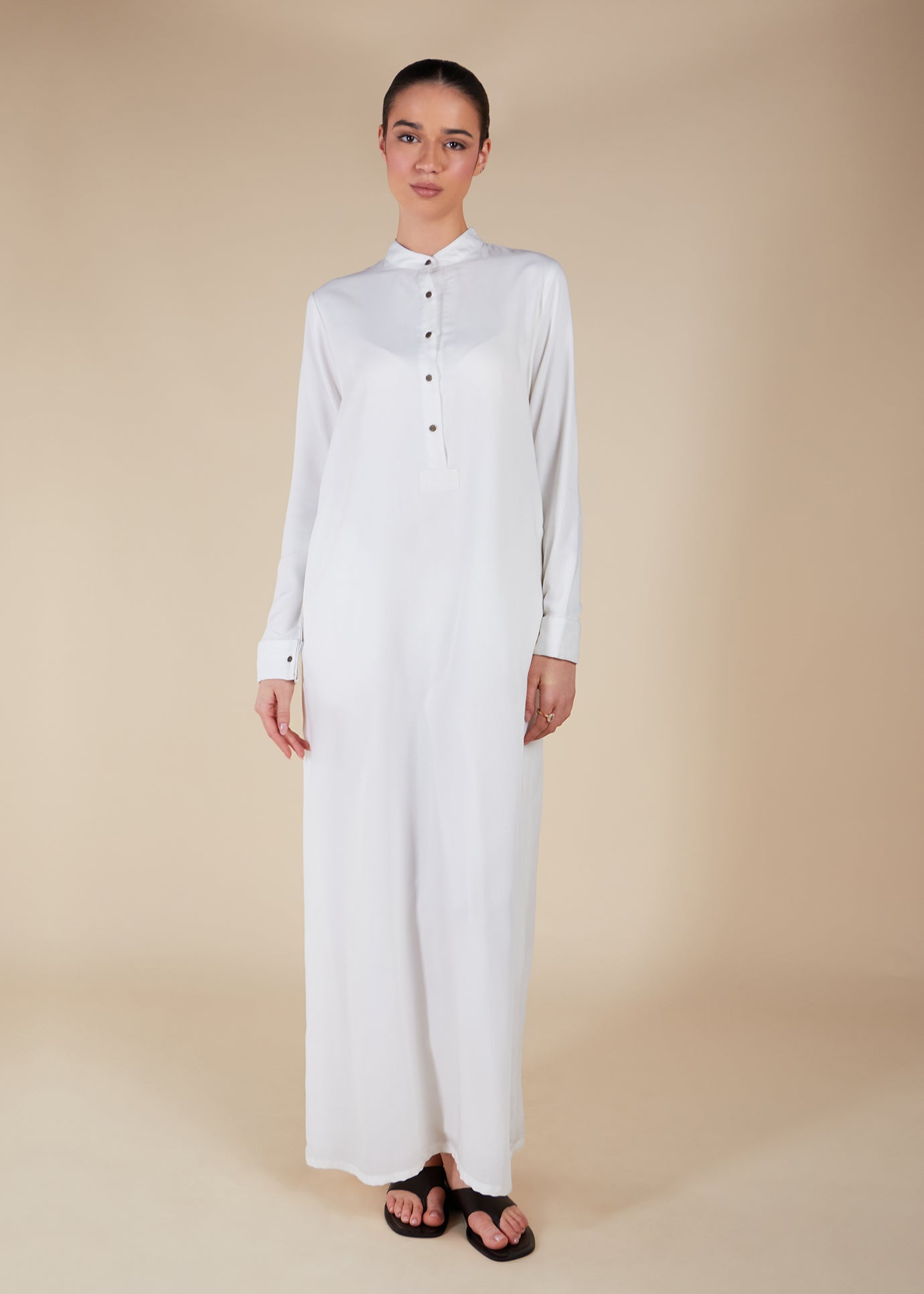 Elementary Abaya White - Final Sale