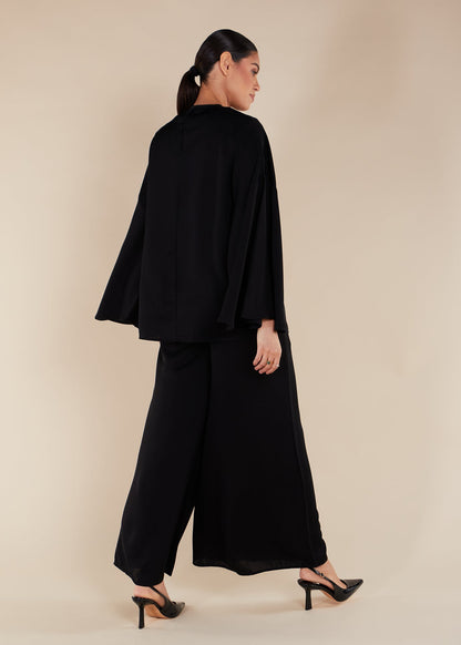 Flared Trousers Black
