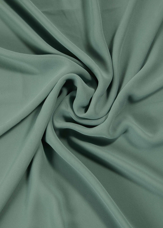 Grey Sage Chiffon Hijab