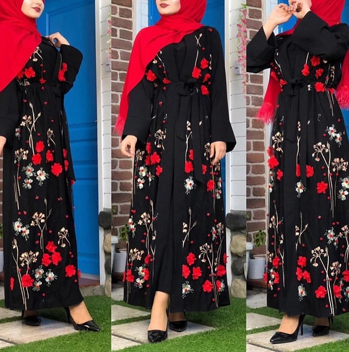 Shaznin-Floral Abaya