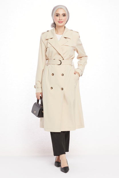 V-Neck Spring Trench Coat Without Lining