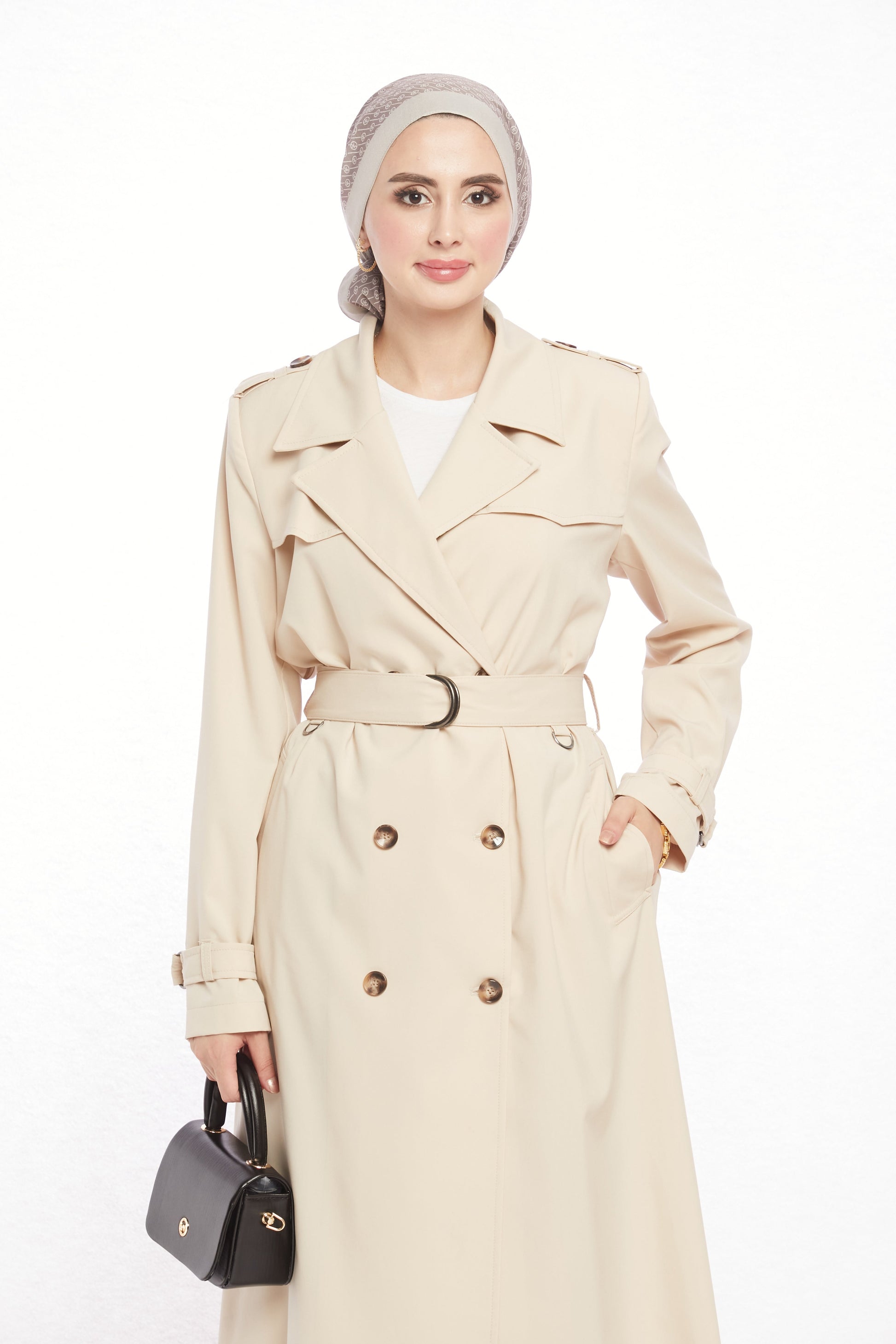 V-Neck Spring Trench Coat Without Lining