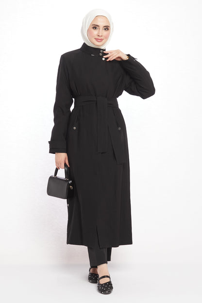 Judge Collar Summer Long Jacket