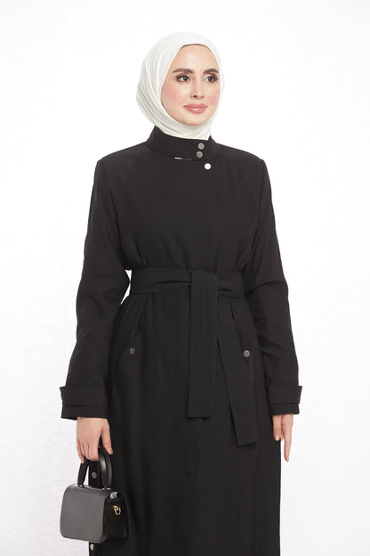Judge Collar Summer Long Jacket