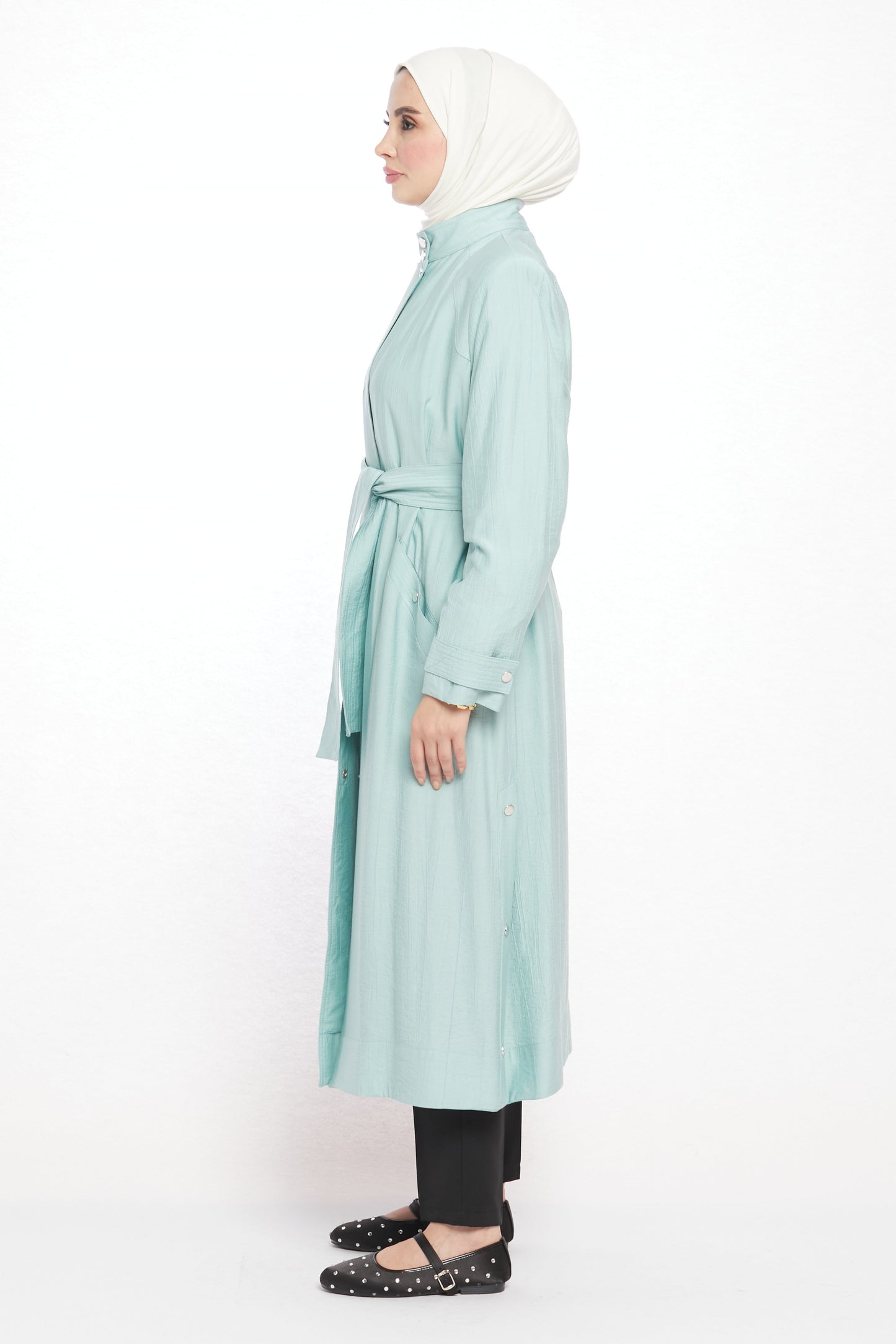 Judge Collar Summer Long Jacket