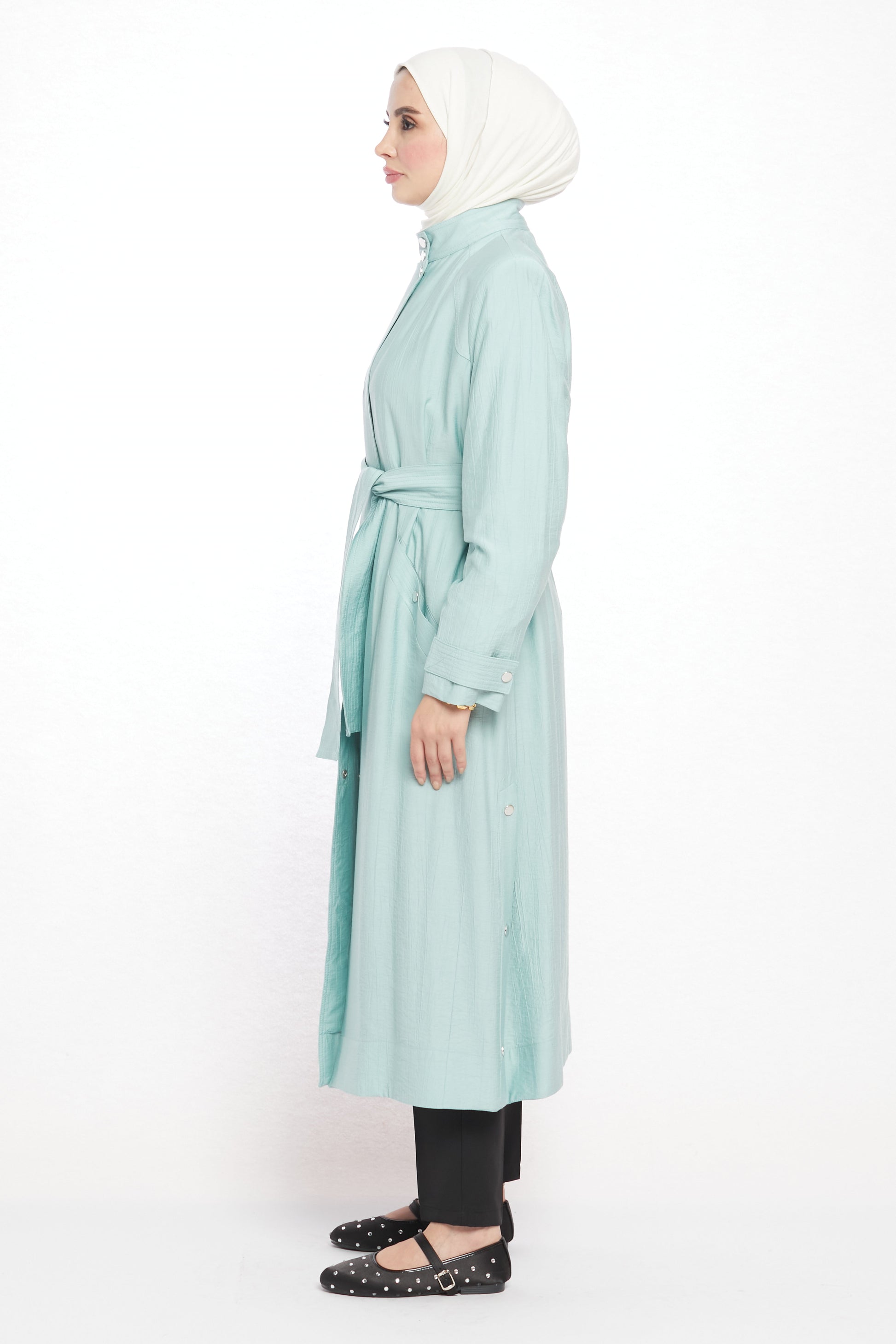 Judge Collar Summer Long Jacket
