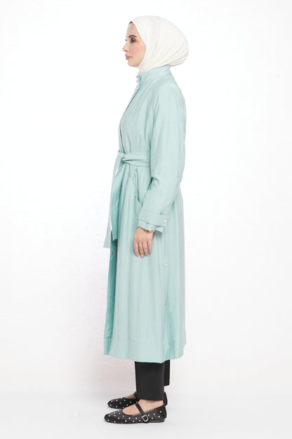 Judge Collar Summer Long Jacket