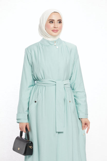 Judge Collar Summer Long Jacket