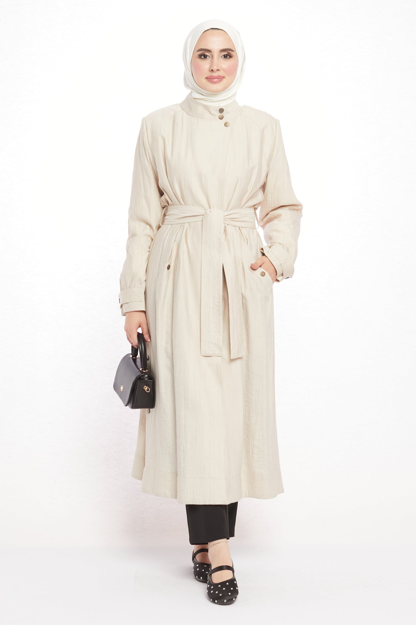 Judge Collar Summer Long Jacket