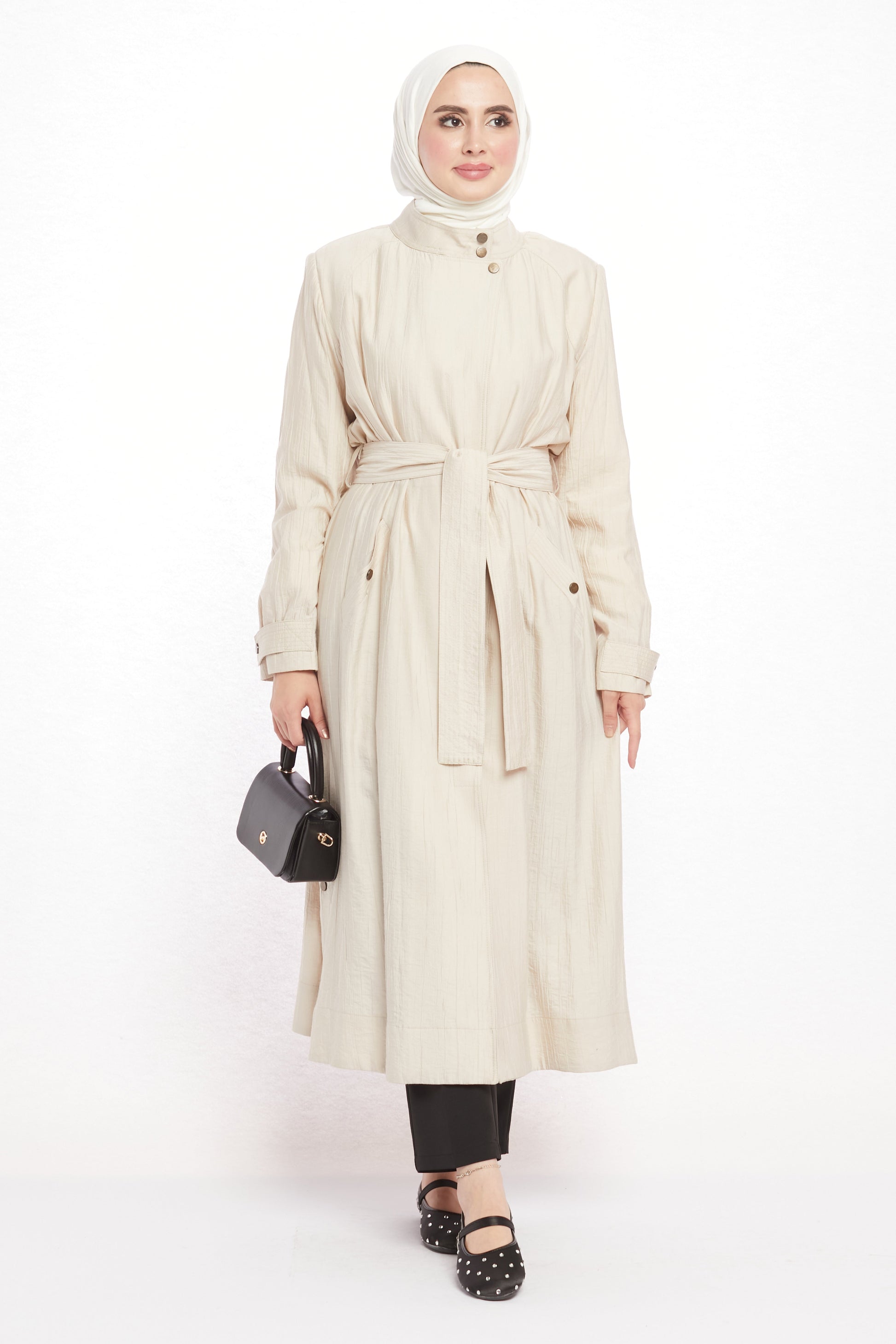 Judge Collar Summer Long Jacket