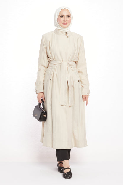 Judge Collar Summer Long Jacket