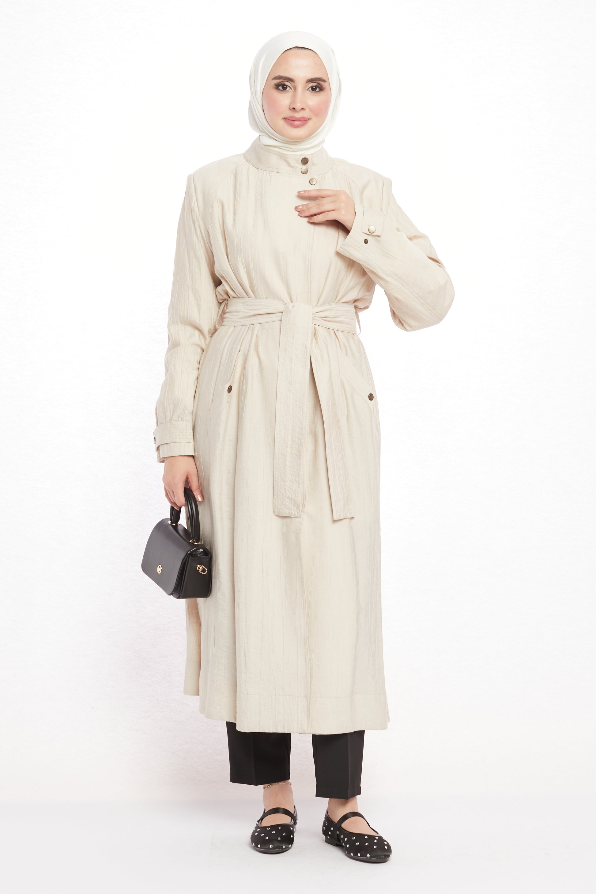 Judge Collar Summer Long Jacket