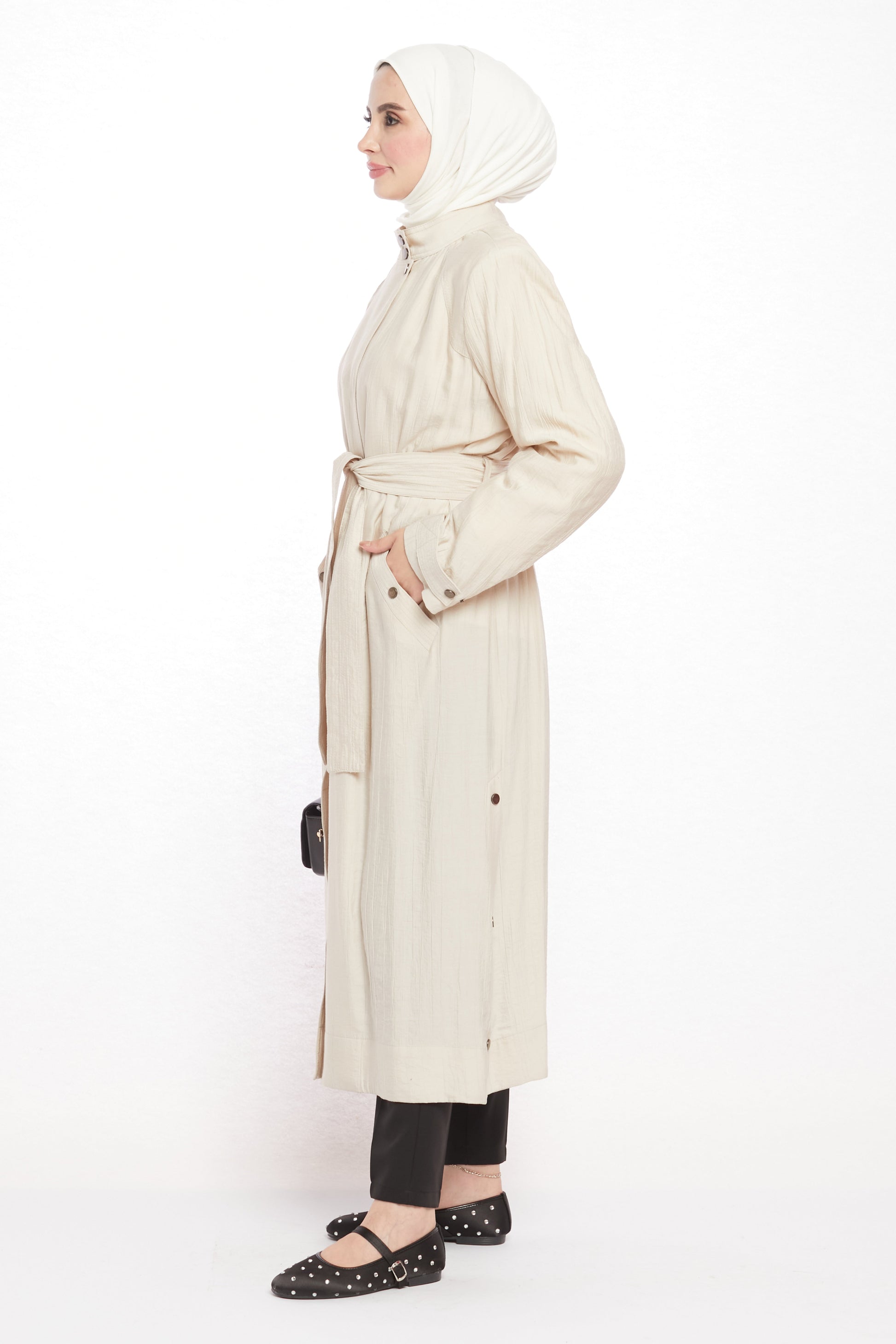 Judge Collar Summer Long Jacket
