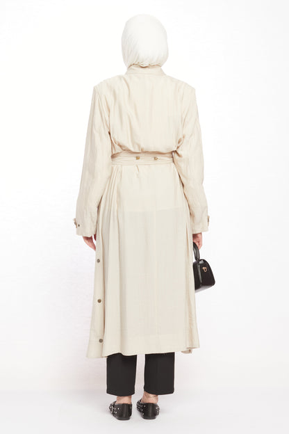 Judge Collar Summer Long Jacket