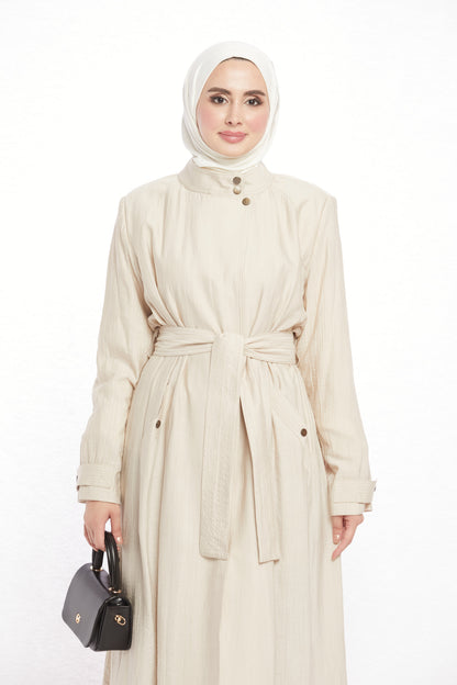Judge Collar Summer Long Jacket