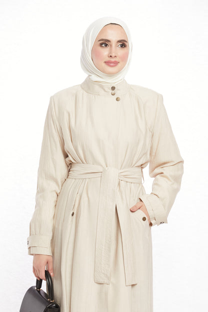Judge Collar Summer Long Jacket