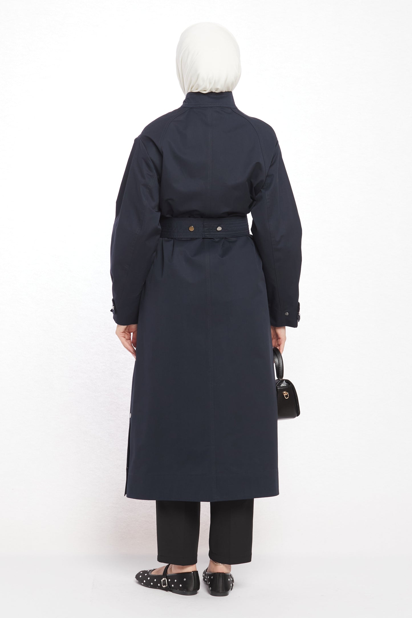 High Neck Long Coat