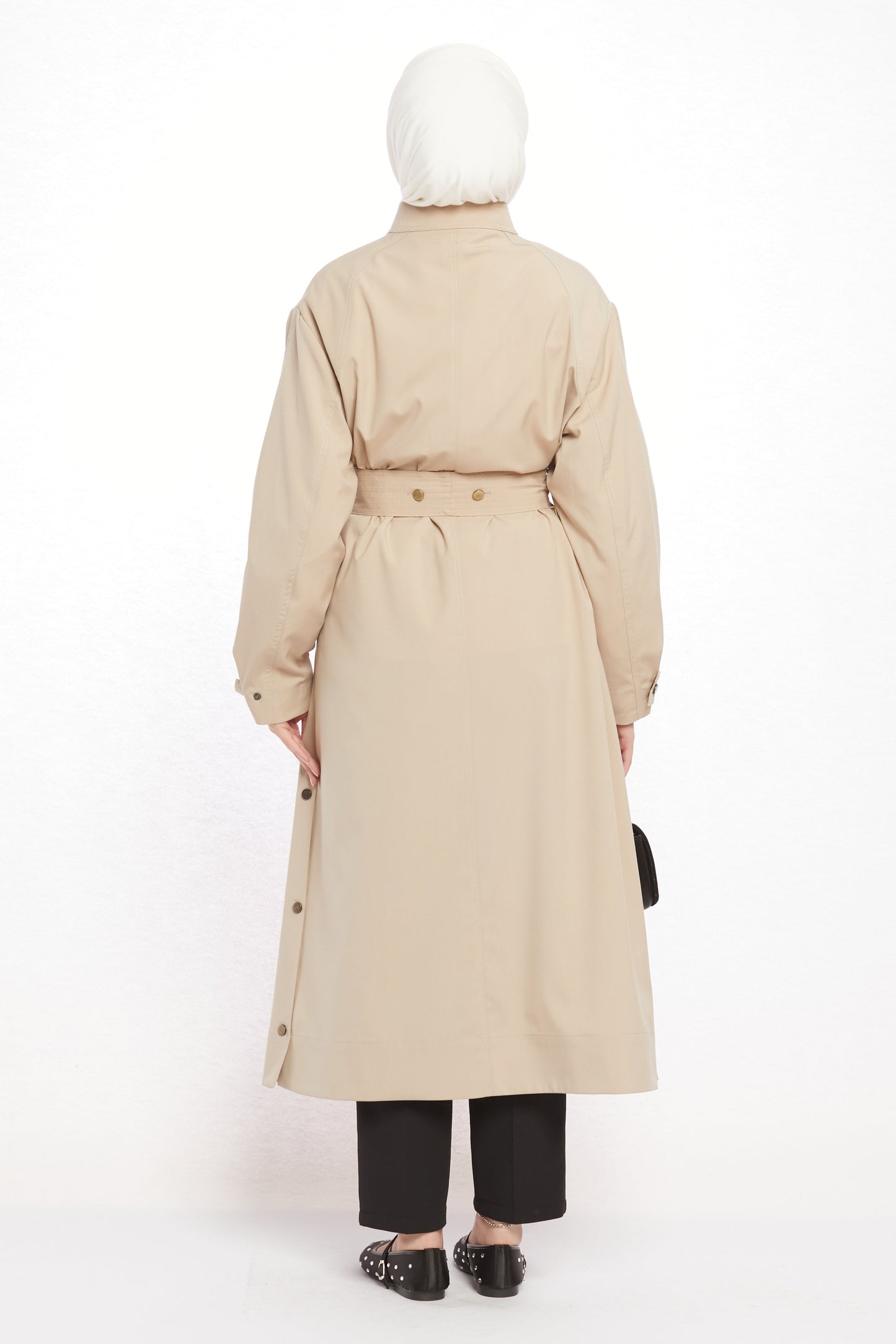 High Neck Long Coat