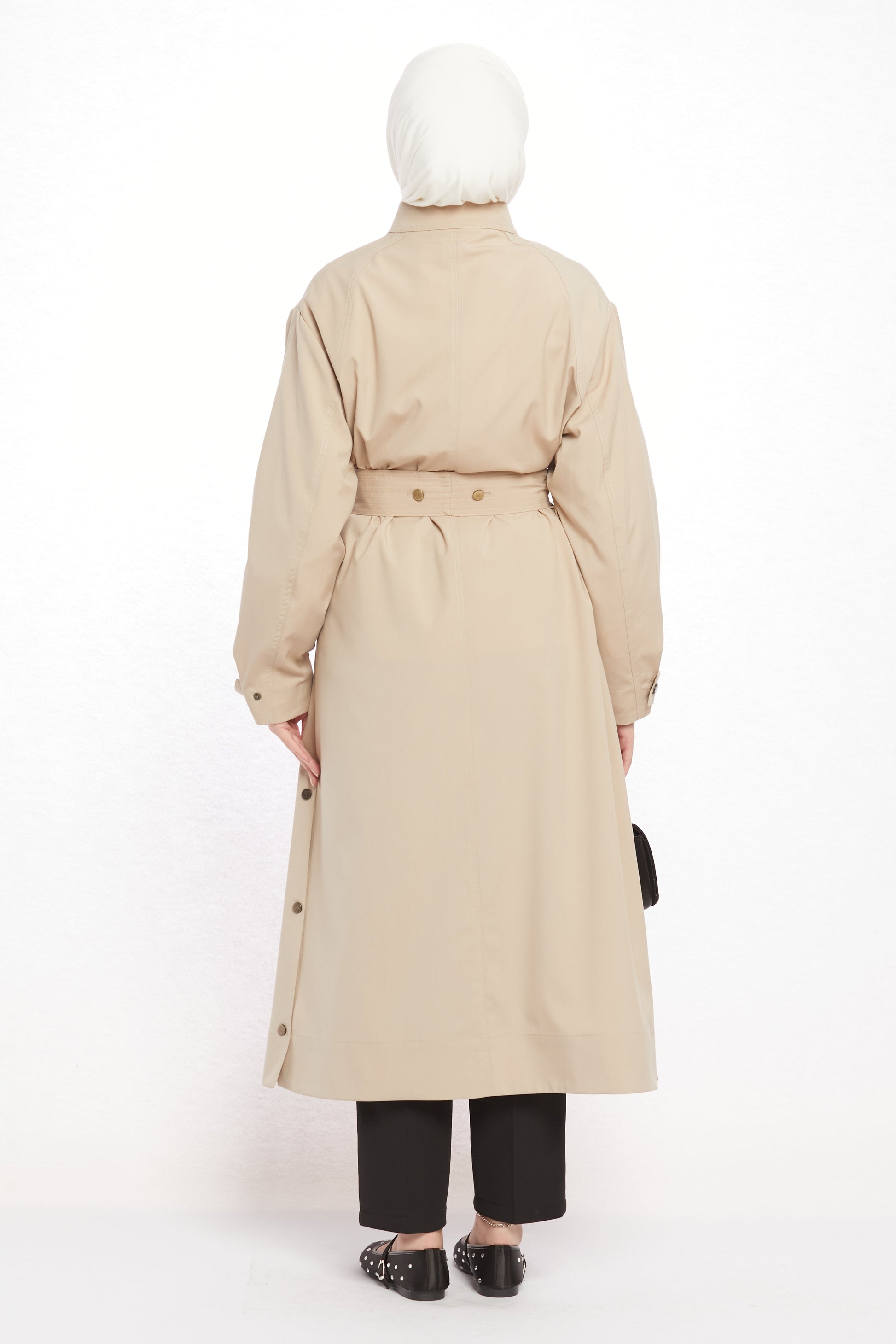 High Neck Long Coat
