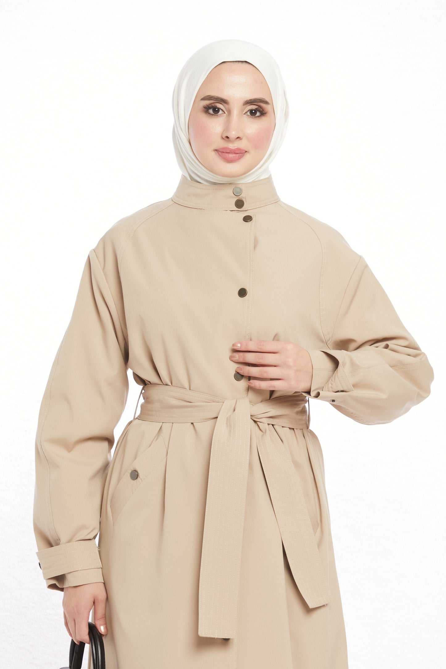 High Neck Long Coat