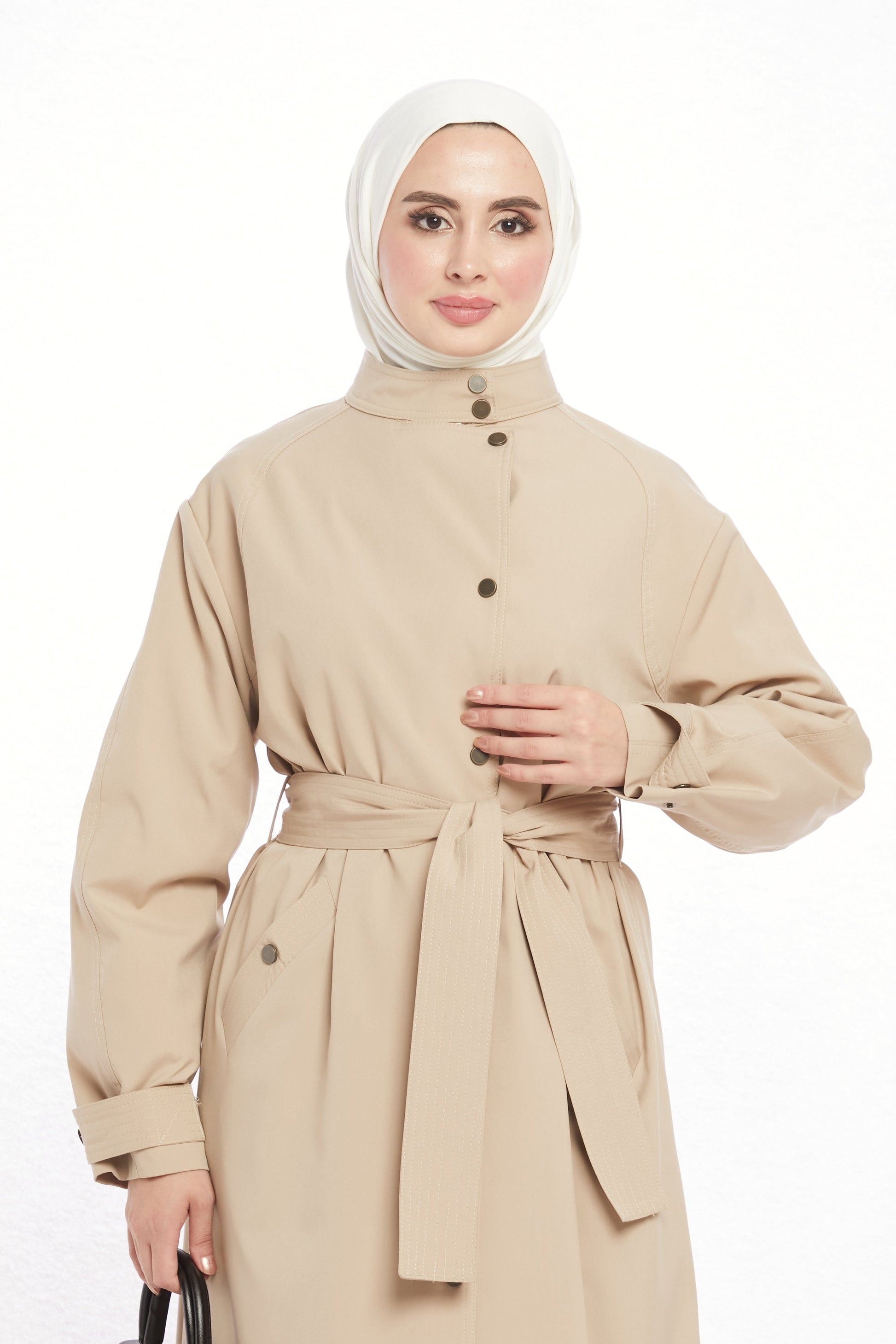 High Neck Long Coat