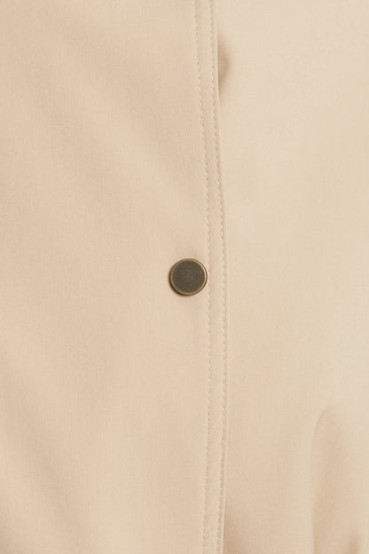 High Neck Long Coat