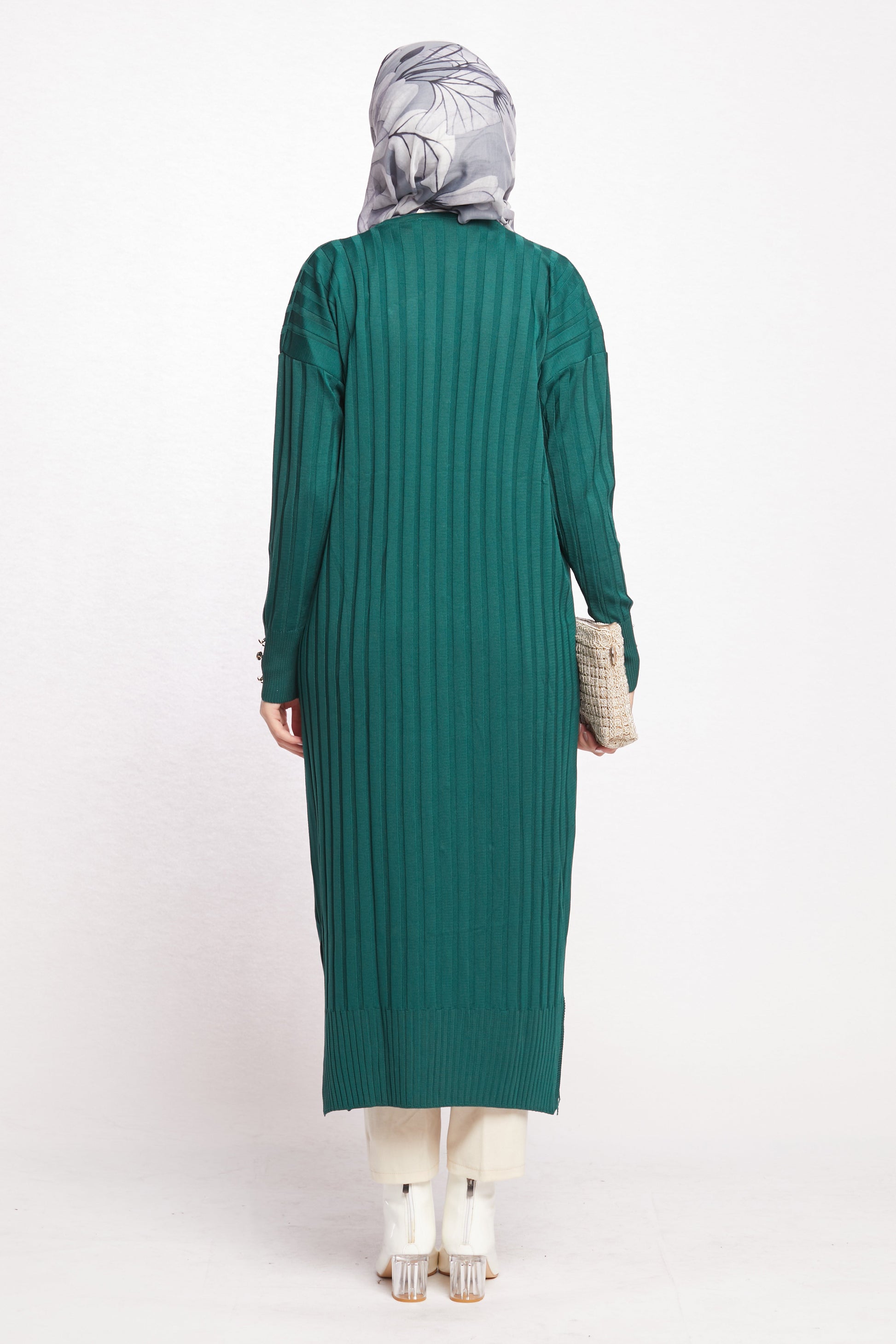 Striped Wide Collar Cardigan