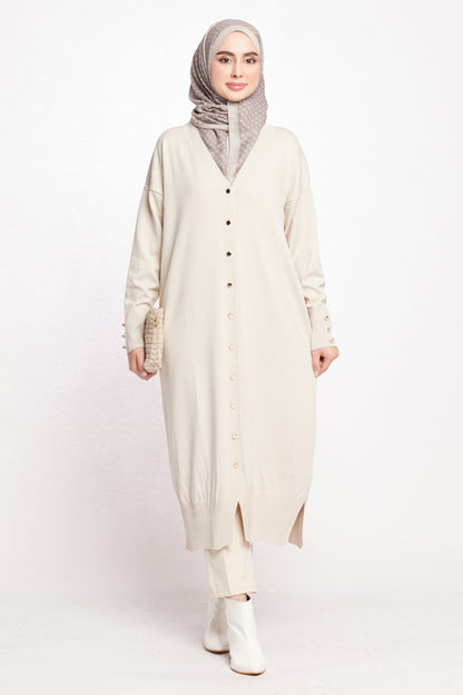 Long V-Neck Cardigan